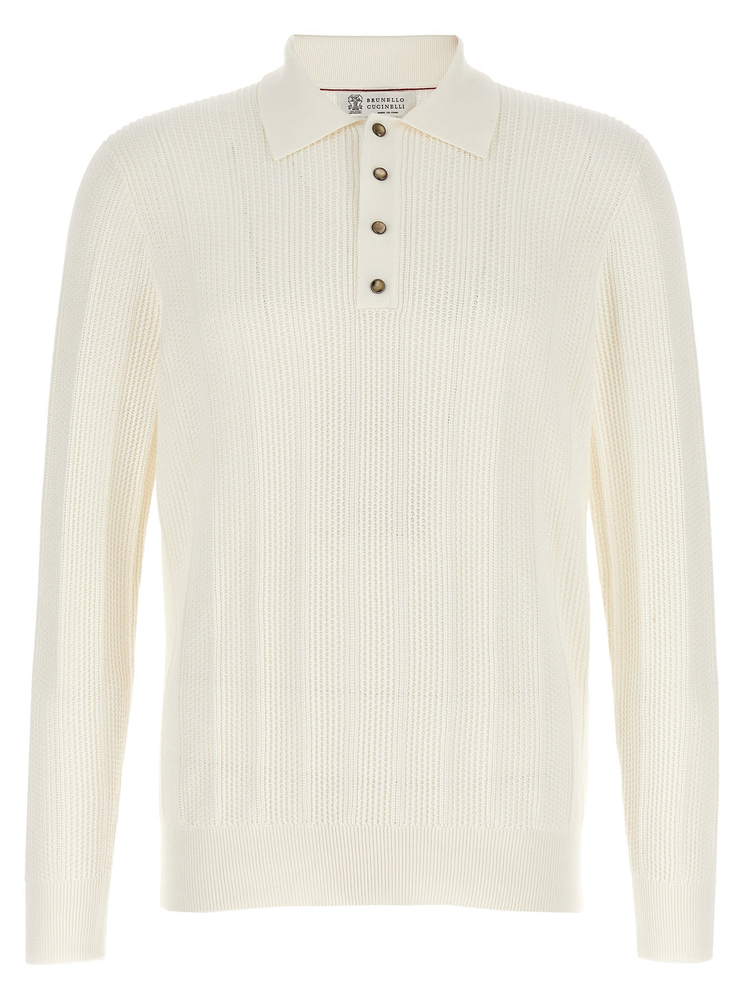 Knitted  Shirt Polo White