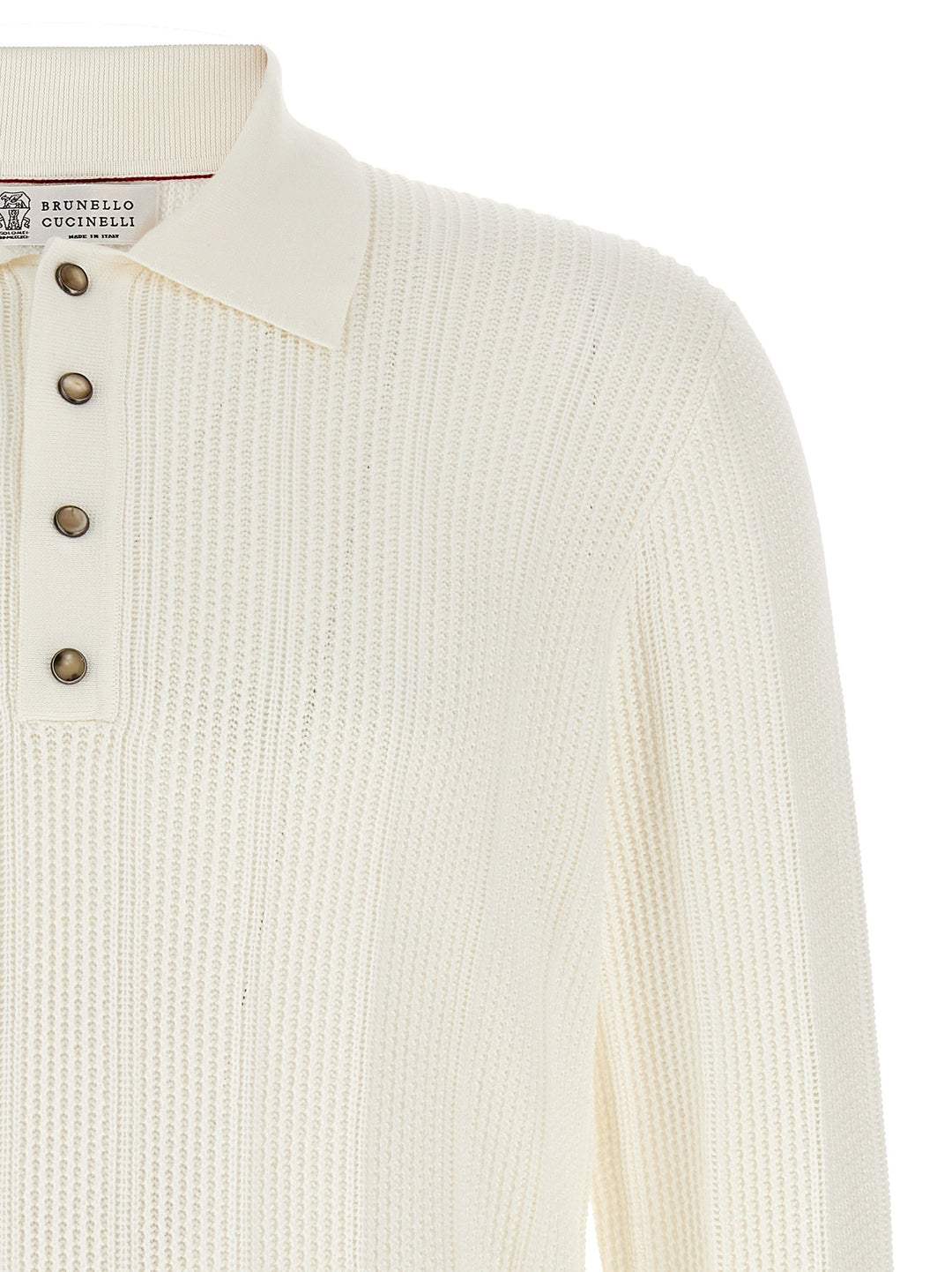 Knitted  Shirt Polo White