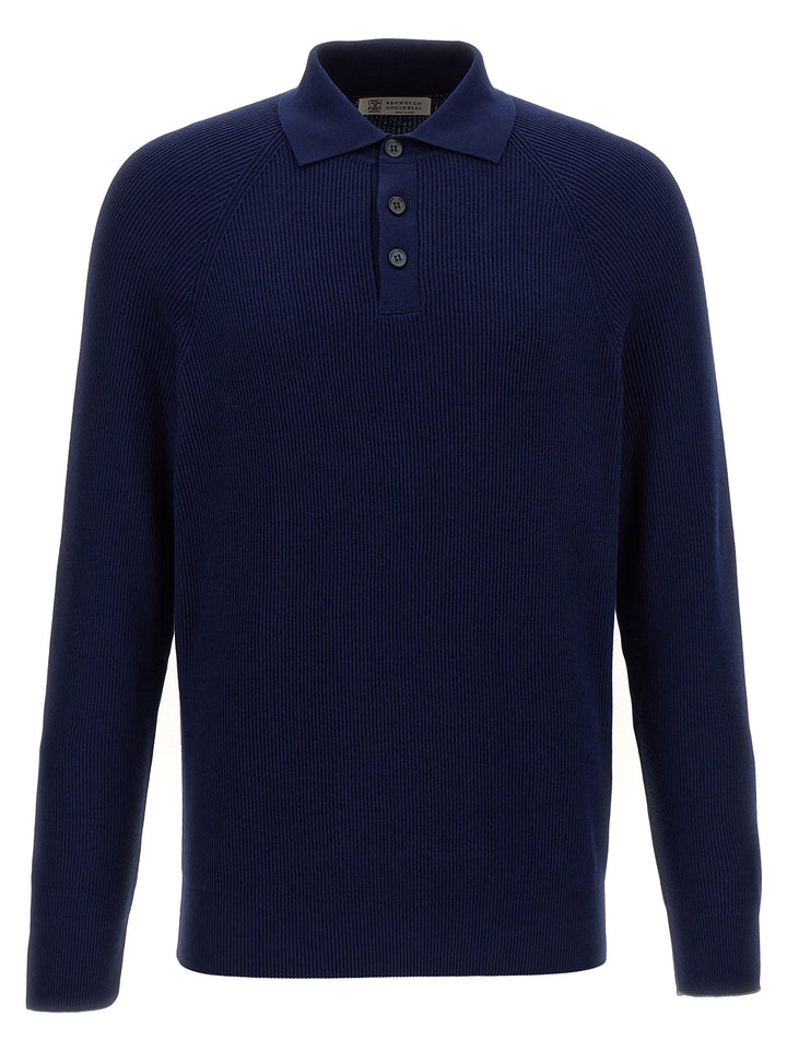 Polo Sweater Sweater, Cardigans Blue