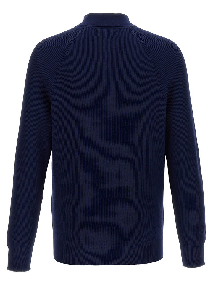 Polo Sweater Sweater, Cardigans Blue