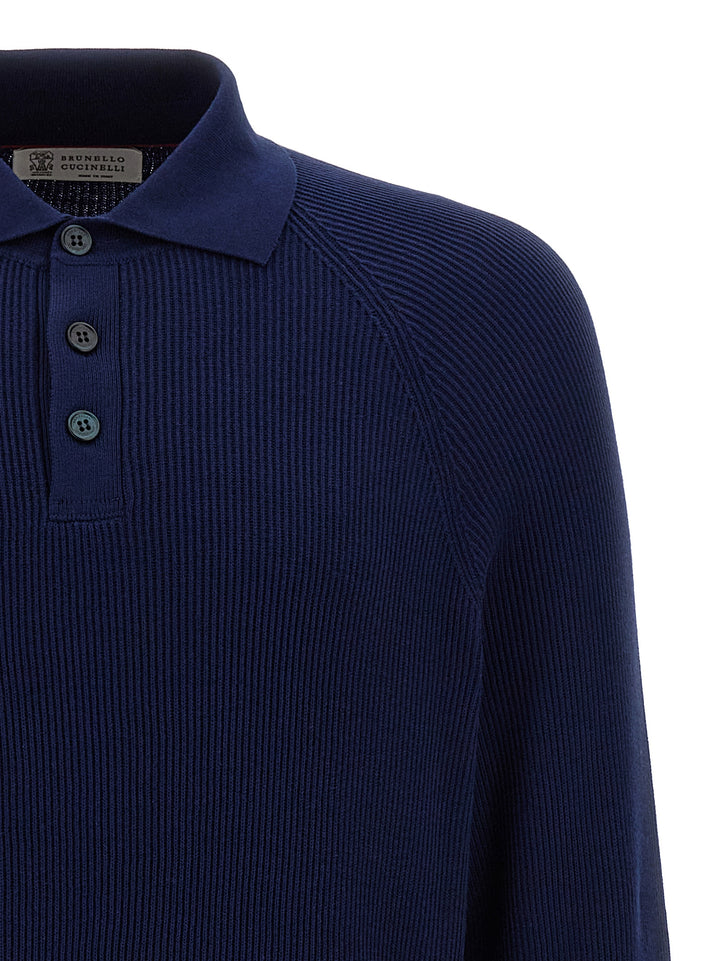 Polo Sweater Sweater, Cardigans Blue