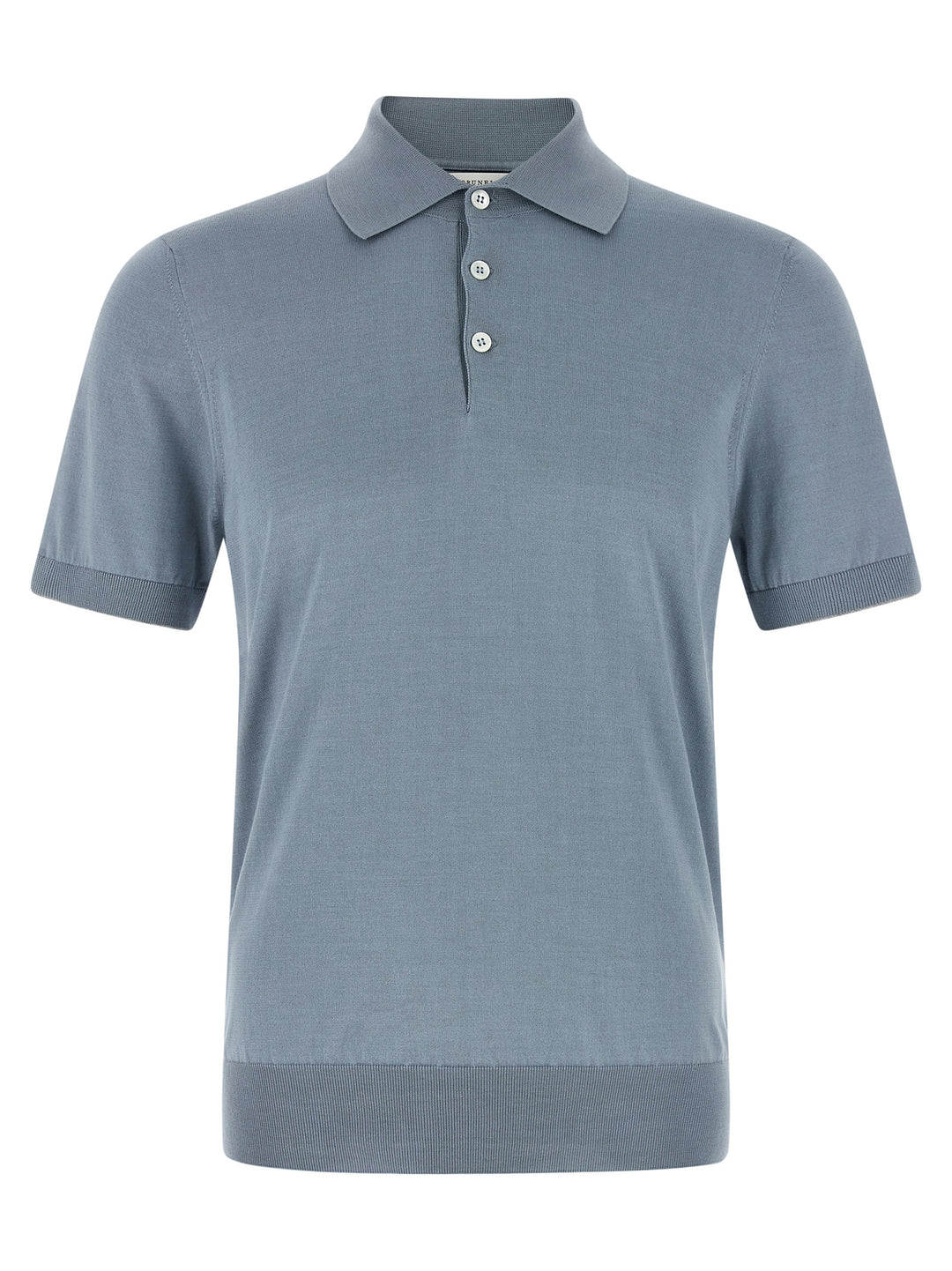 Brunello Cucinelli Cotton  Shirt Polo - Light Blue | 85d51ddd9cede2a28801d34325f846d867450522