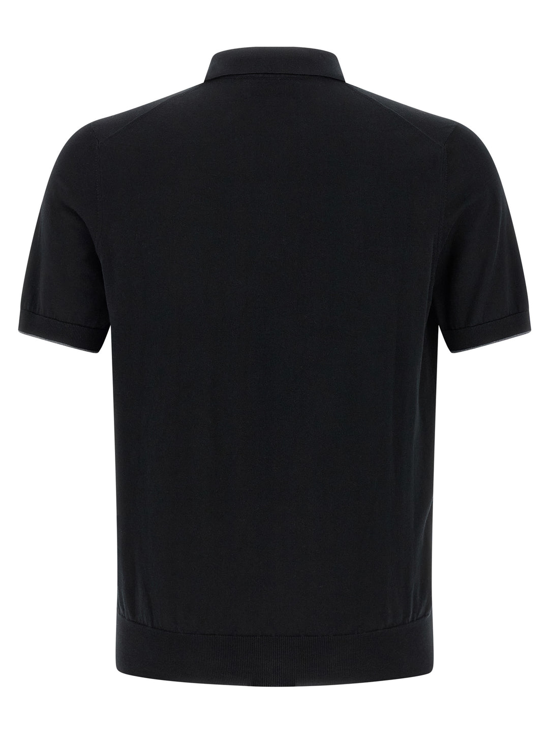 Brunello Cucinelli Cotton  Shirt Polo - Black | e1cb1e30411487a843f3b5a2ef1795ee3e06ba51