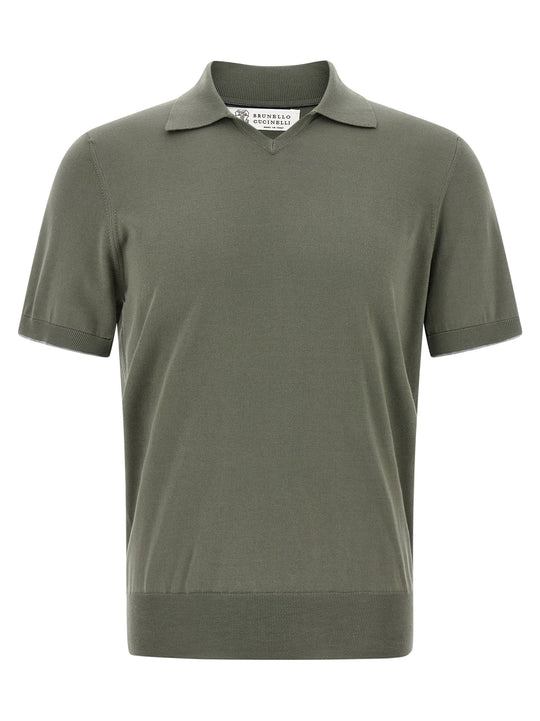 Cotton Shirt Polo Green
