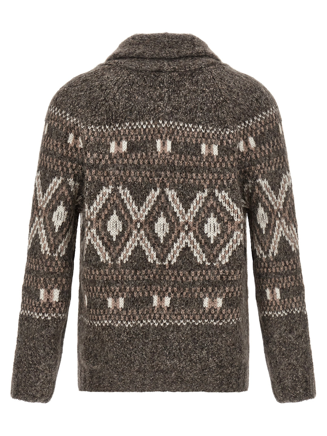 Brunello Cucinelli Geometric Jacquard Sweaters and Cardigans - Multicolor | 27dd066d4efd9e3d42e7209fee45bc95fc718226
