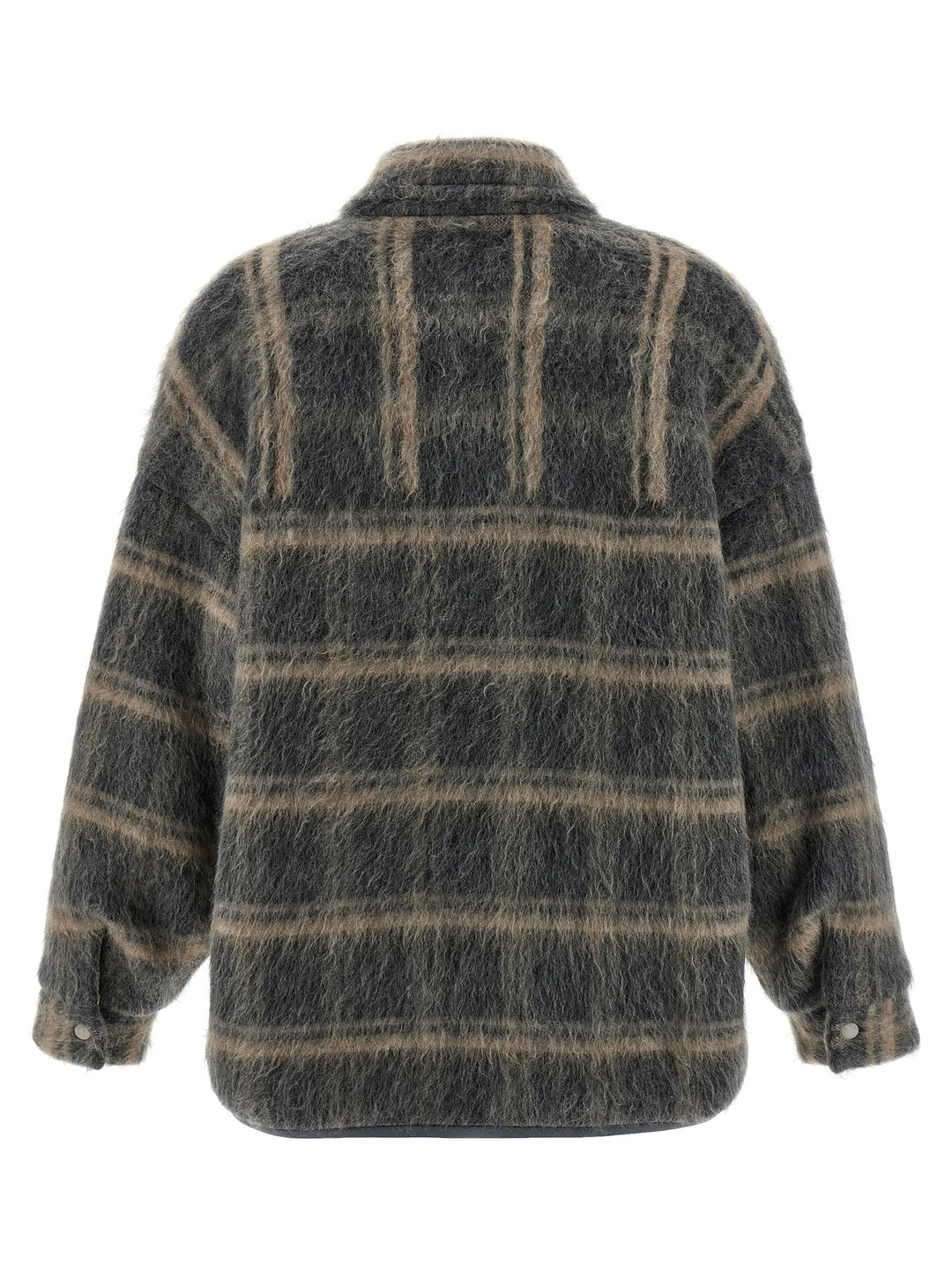 Brunello Cucinelli Padded Mohair Jacket Puffer Jackets - Gray | 69ecb70926278a4902dd23114b033641915e766f