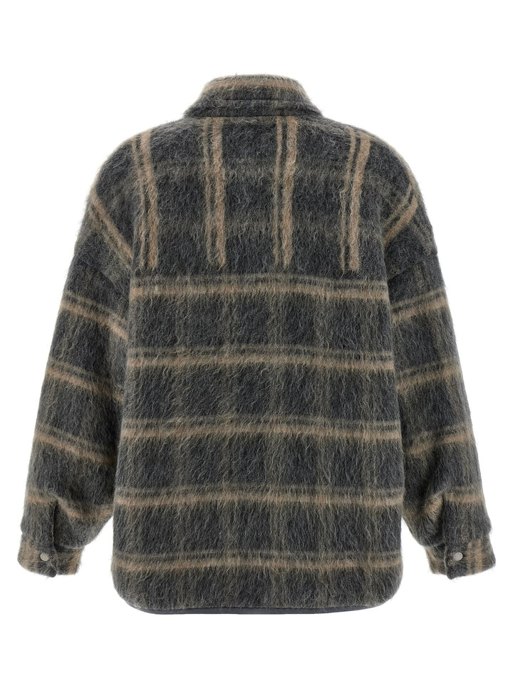 Brunello Cucinelli Padded Mohair Jacket Puffer Jackets - Gray | 69ecb70926278a4902dd23114b033641915e766f