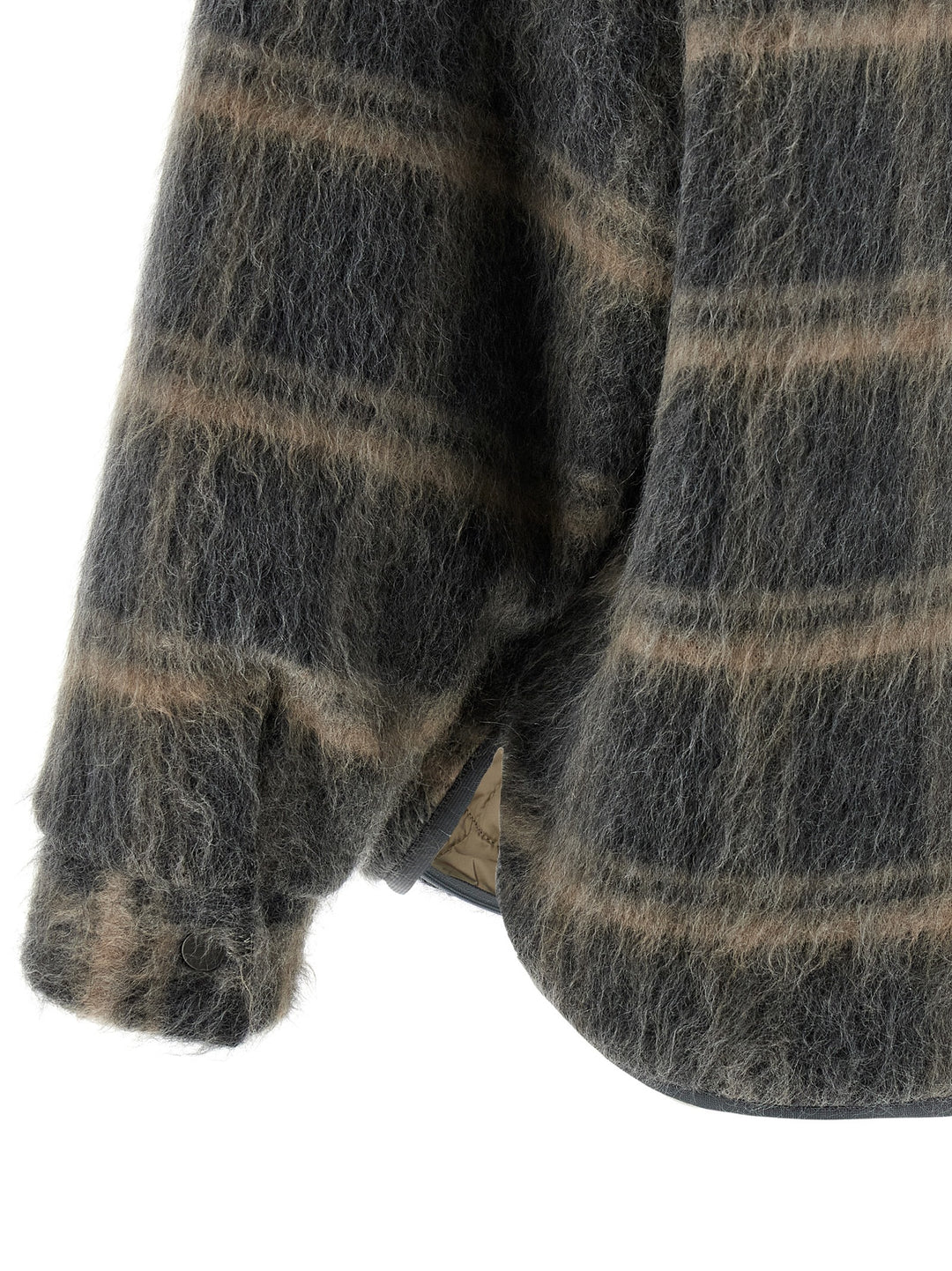 Brunello Cucinelli Padded Mohair Jacket Puffer Jackets - Gray | 3414c1181d7729478a0d0b2739fed044f7050b7f