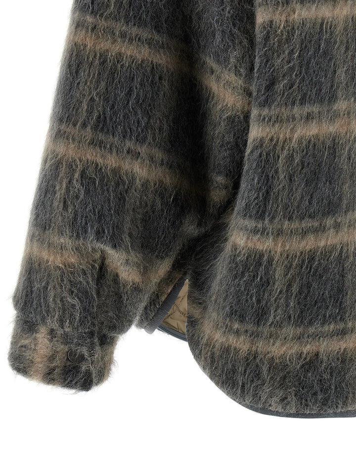 Brunello Cucinelli Padded Mohair Jacket Puffer Jackets - Gray | 3414c1181d7729478a0d0b2739fed044f7050b7f