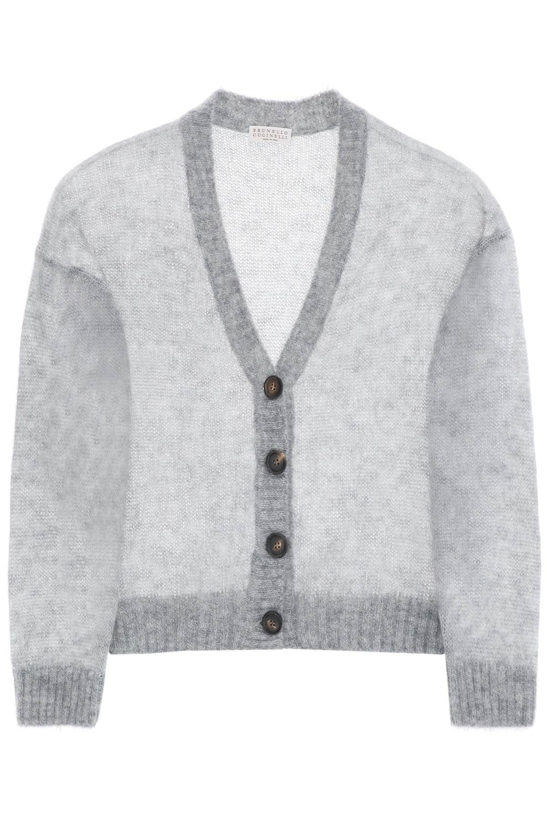 Cardigan Corto In Lana E Mohair