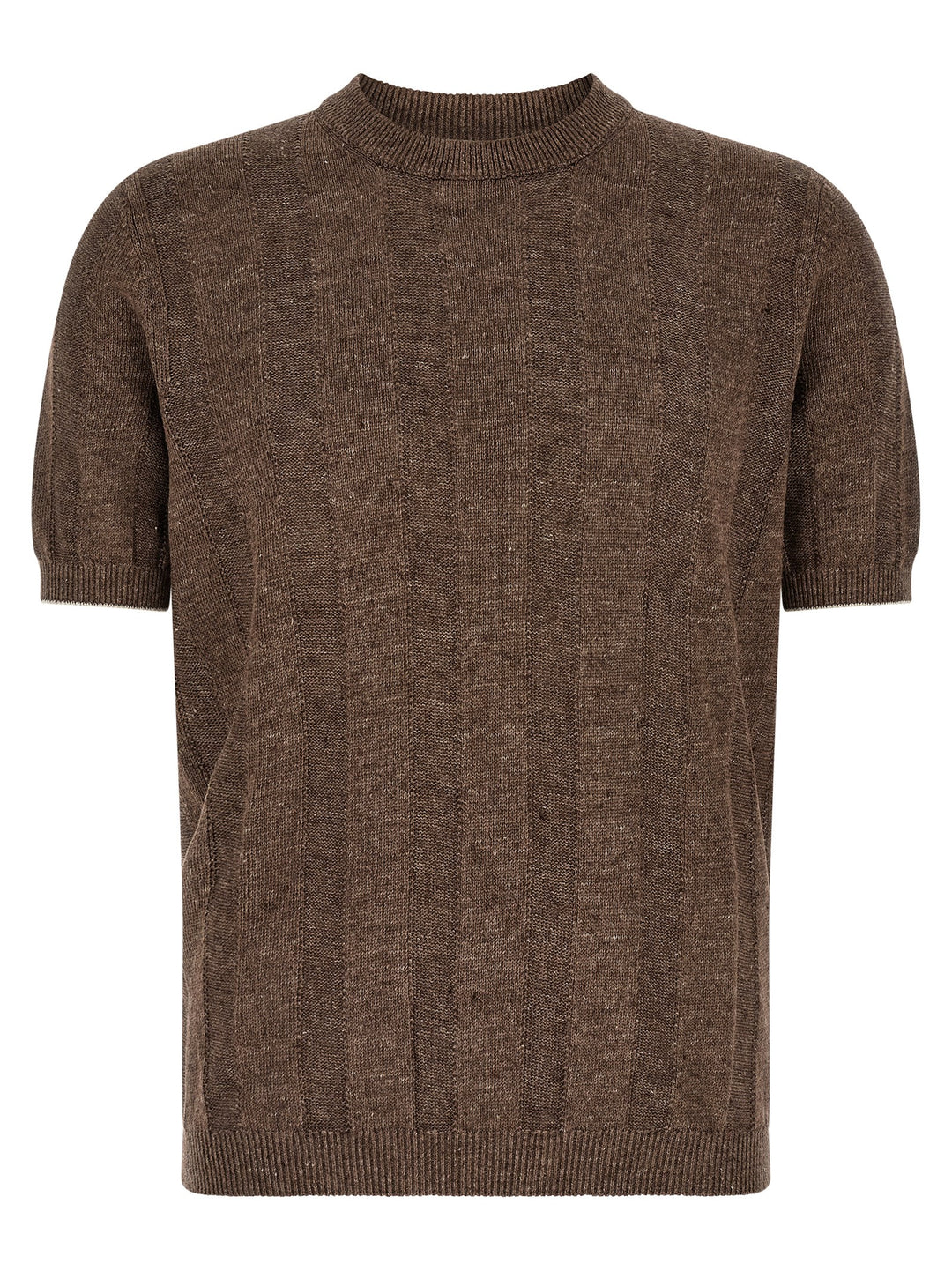 Brunello Cucinelli Linen Sweater Sweaters and Cardigans - Brown | 264278c130796de92fe260bc661522102bdf4b3f