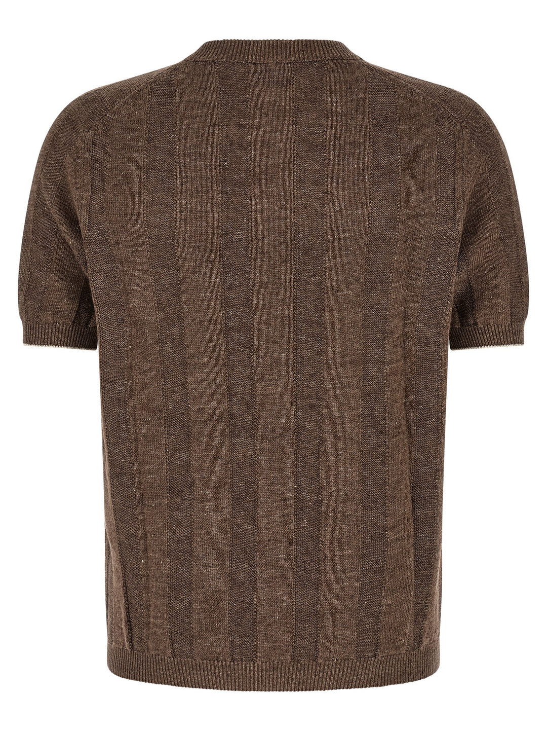 Brunello Cucinelli Linen Sweater Sweaters and Cardigans - Brown | f37afe00a3a4499fc51245cf9d39dd21aa27404e