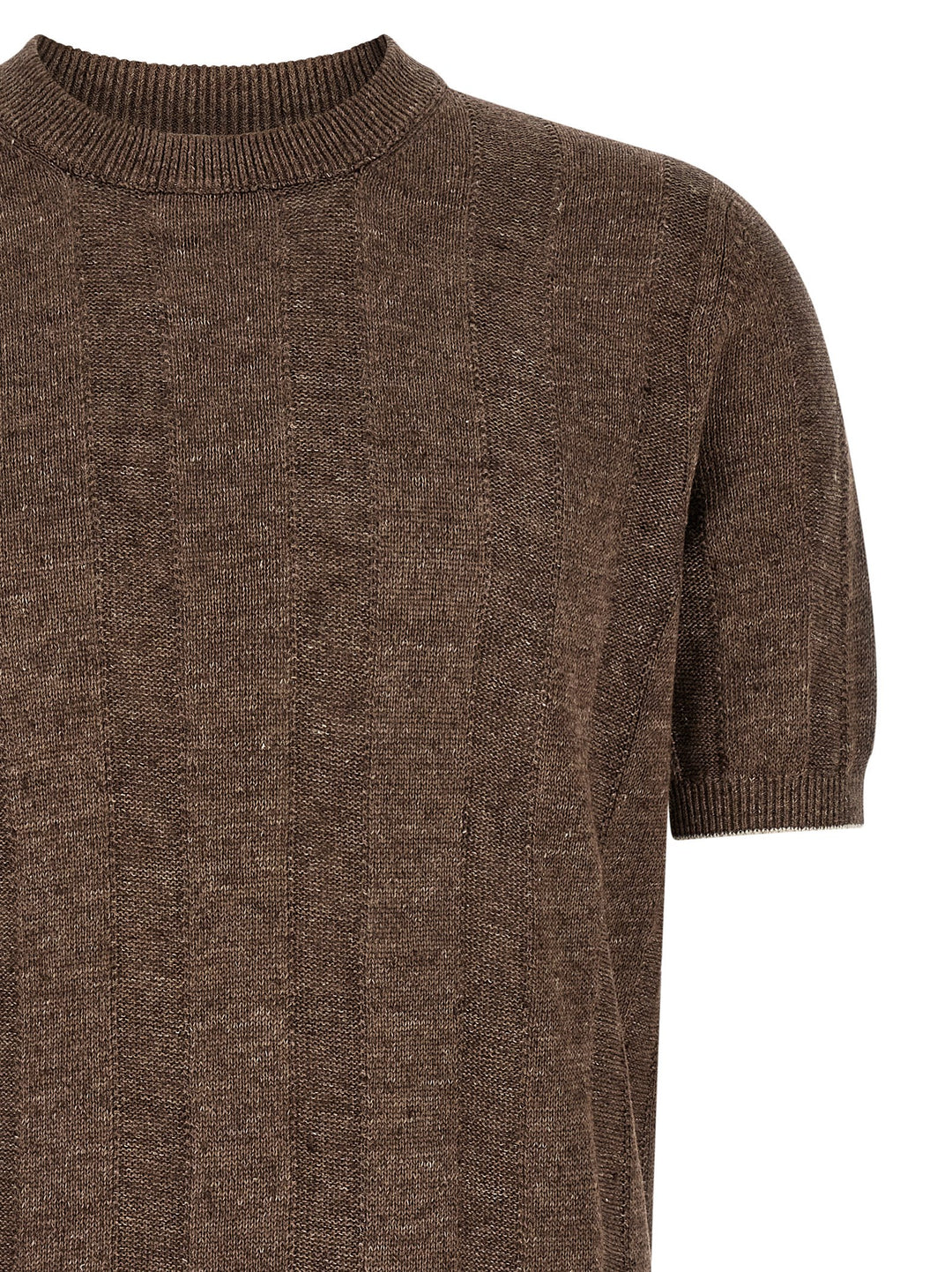 Brunello Cucinelli Linen Sweater Sweaters and Cardigans - Brown | fd94ddcd9cbfd6b5c5b336a3cbb035b122f7e310