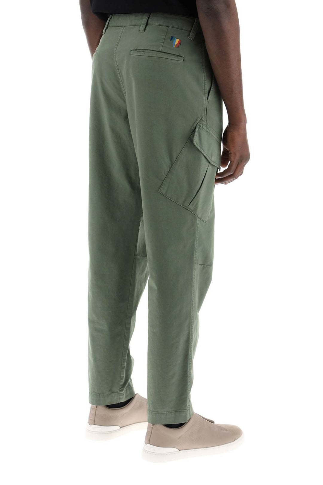 Pantaloni Cargo In Cotone Stretch