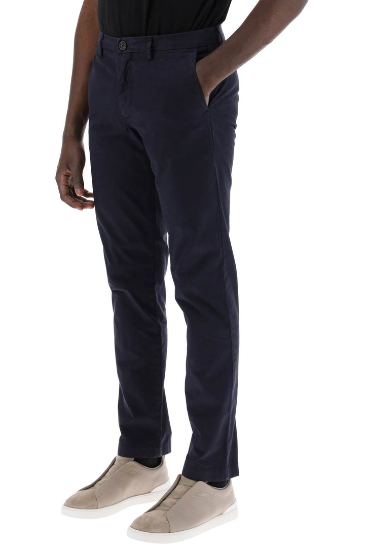 Pantaloni Chino In Cotone Stretch