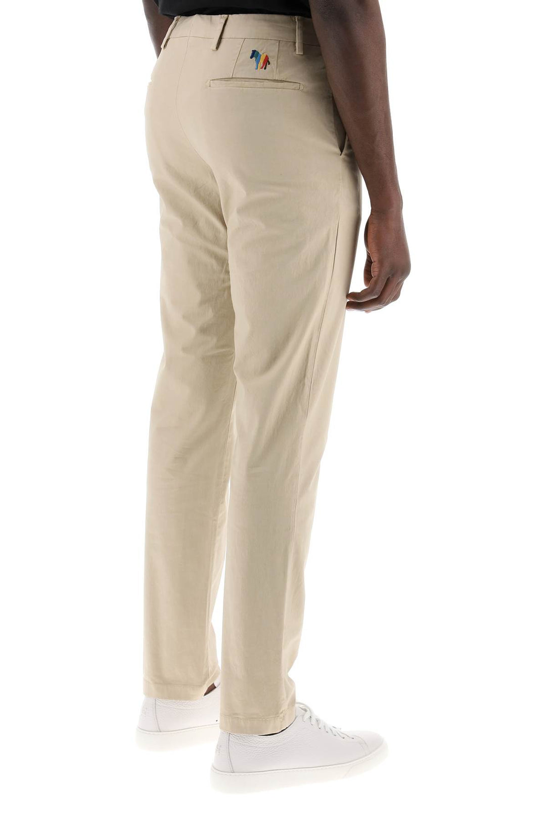 Pantaloni Chino In Cotone Stretch