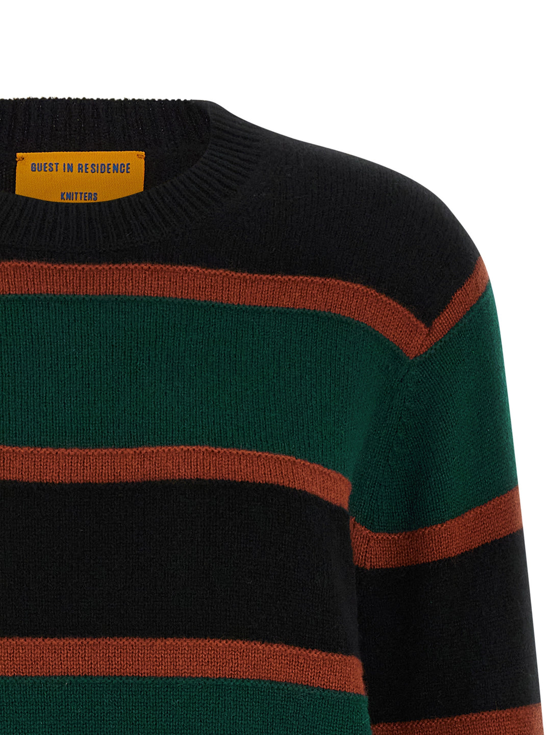 Guest In Residence Stripe Crew Sweaters and Cardigans - Multicolor | 8a68ac97a3a2218ef46d9a27af37f5acd8b1dcb9