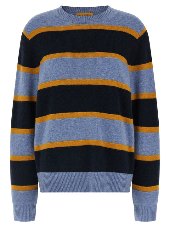Stripe Crew Sweaters And Cardigans Multicolor