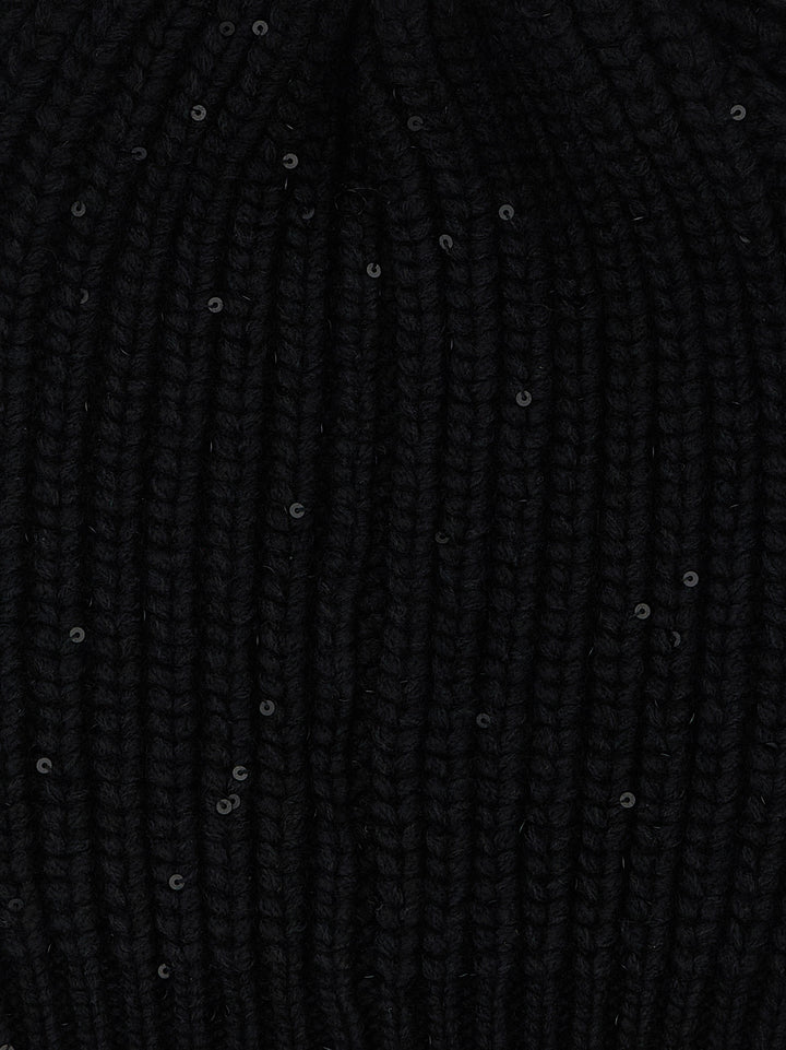 Brunello Cucinelli Diamante Hats - Black | 5d7061af9ad3c6bebcface2bd719641572b1a7f7