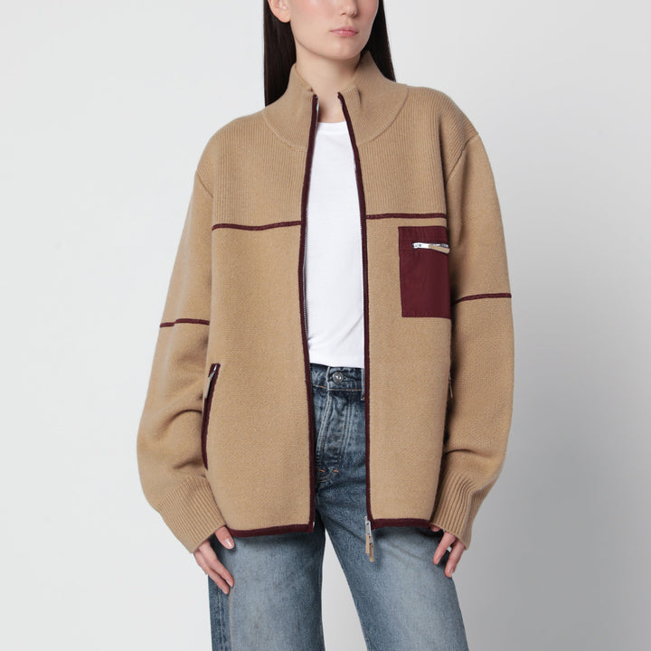 Guest In Residence Felted Louis Zip-Up Jacket In Camel