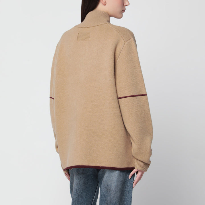 Guest In Residence Felted Louis Zip-Up Jacket In Camel