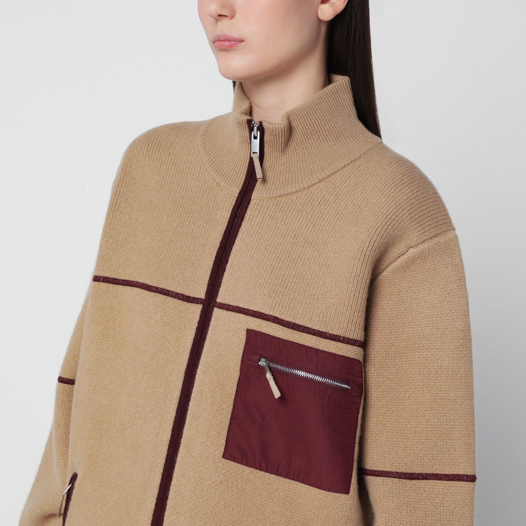 Guest In Residence Felted Louis Zip-Up Jacket In Camel