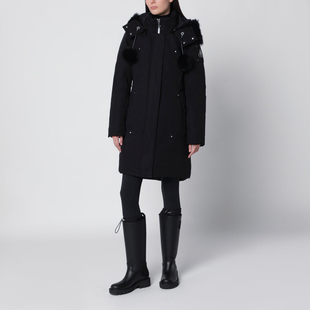 Moose Knuckles Stirling Original Black Cotton-Blend Parka