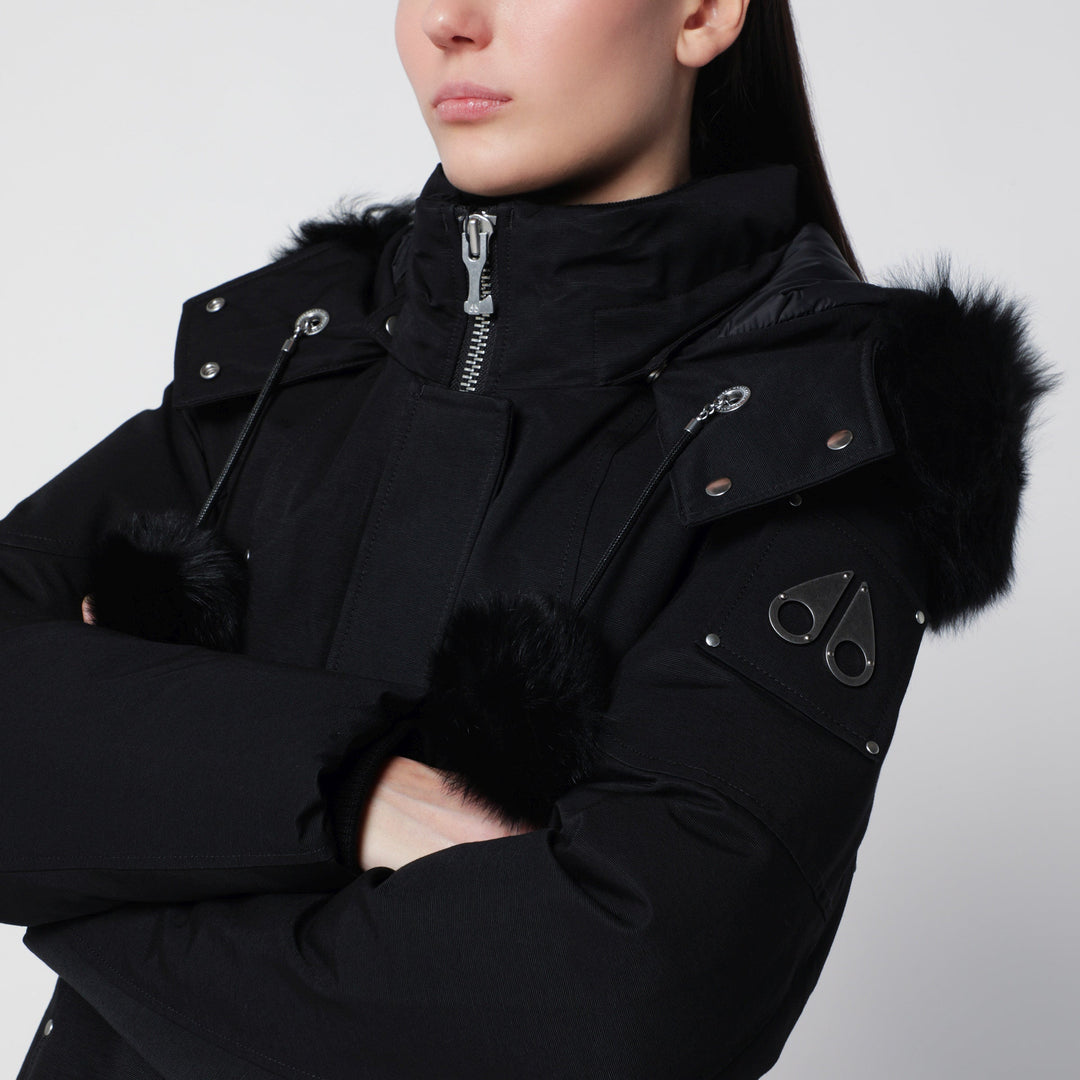 Moose Knuckles Stirling Original Black Cotton-Blend Parka