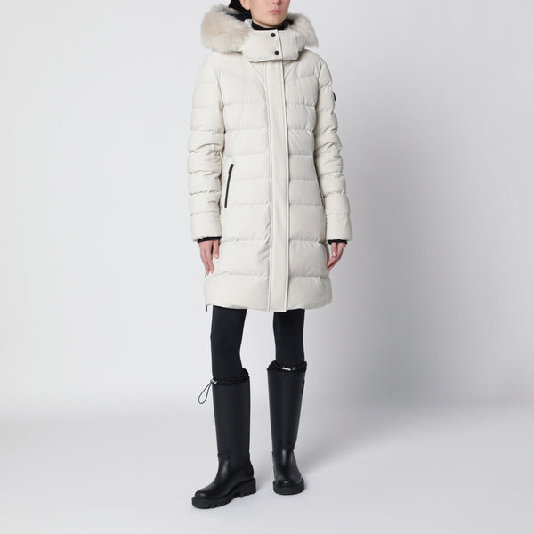 Alabaster Watershed Down Jacket In Cotton Blend