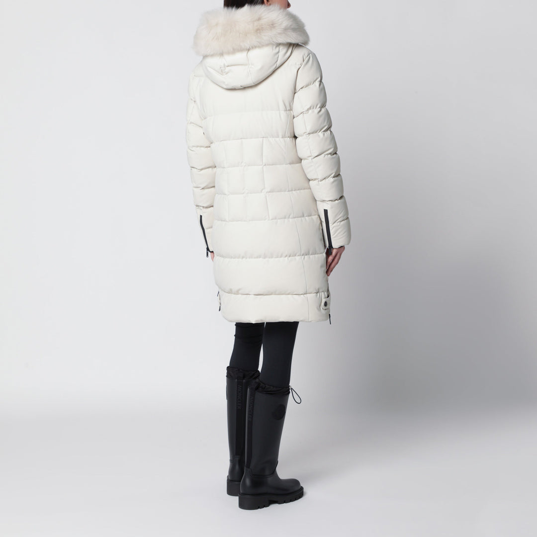 Moose Knuckles Alabaster Watershed Down Jacket In Cotton Blend