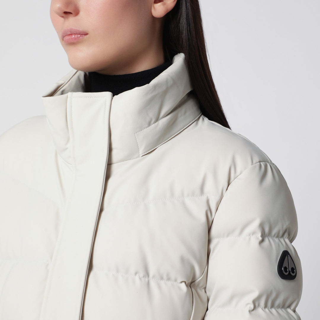 Moose Knuckles Alabaster Watershed Down Jacket In Cotton Blend