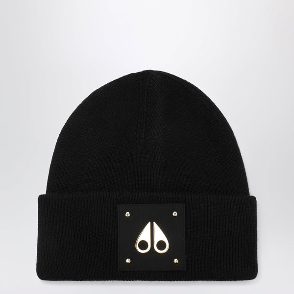 Gold Series Icon Black Wool Beanie