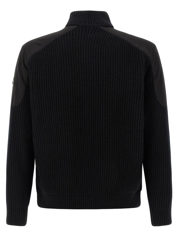 Moose Knuckles Magnus Knit Hybrid Puffer Jackets - Black | 506cf789b814a223fe5856adbf3aa832d862e21f