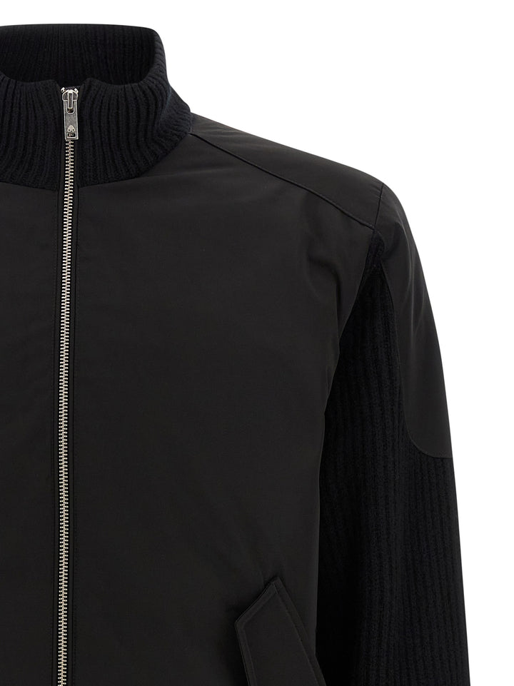 Moose Knuckles Magnus Knit Hybrid Puffer Jackets - Black | 65614773754899a5ef1639eb86a89e067c00a1fd