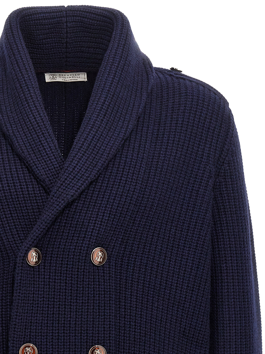 Double-Breasted Cardigan Sweater, Cardigans Blue