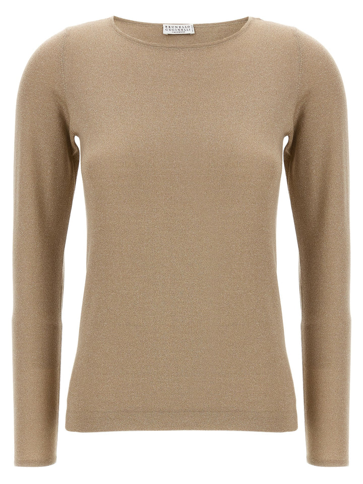 Brunello Cucinelli Sparkling Sweaters and Cardigans - Gold | e26ea72ad6fec299256ded6c59b4244017a36292