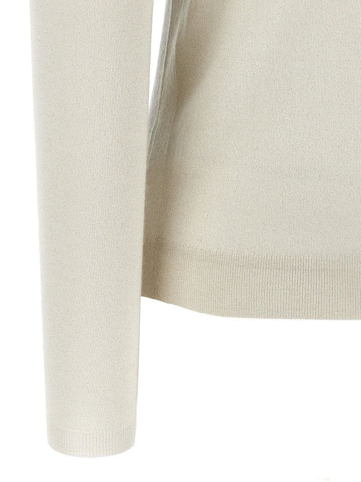 Brunello Cucinelli Sparkling Sweaters and Cardigans - White | 26cb21d3ccf4fe22be0a3c292c5b606d70317058