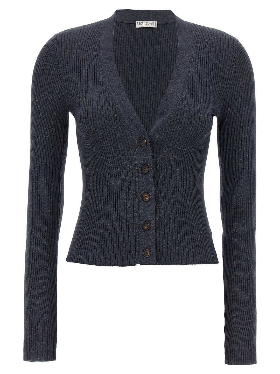 Lurex Cardigan Sweater, Cardigans Blue