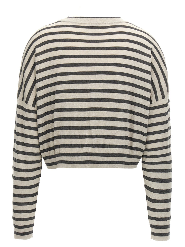 Lurex Stripes Sweater Sweater, Cardigans Multicolor