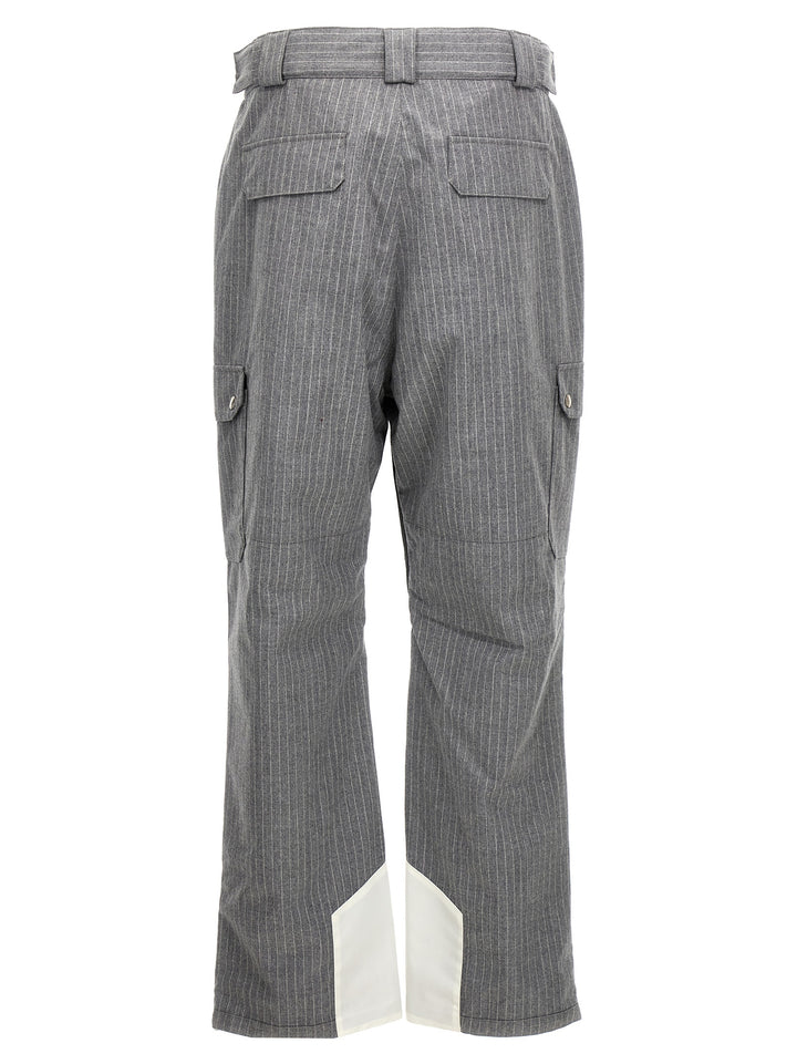 Pinstripe Pants Gray