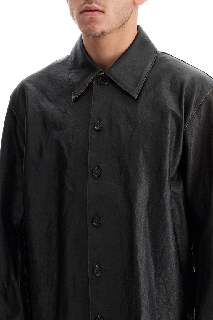 Overshirt In Pelle Welding