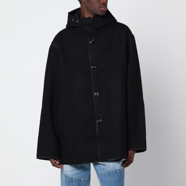 Black Virgin Wool Liner Jacket