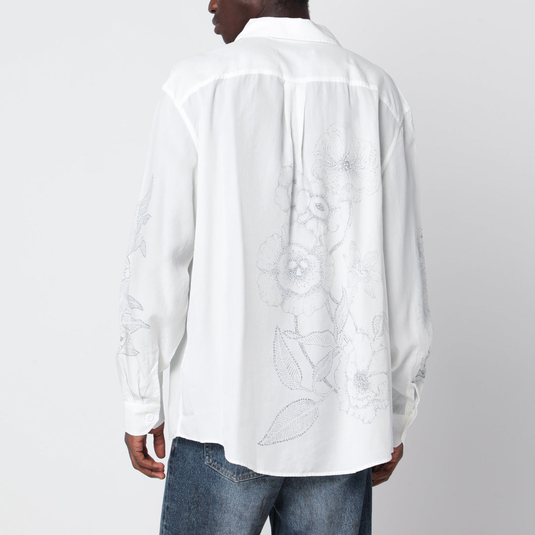 Our Legacy White Beyond Shirt In Printed Lyocell