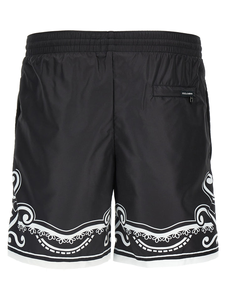 Bandana Beachwear White/Black