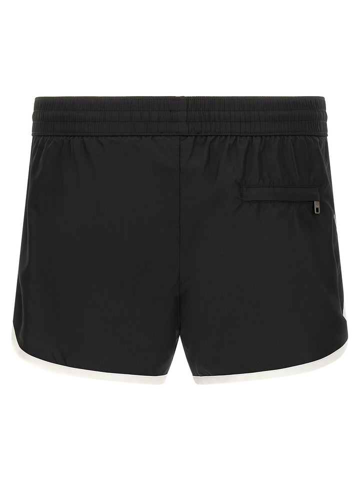 Dolce & Gabbana Logo Swimsuit Beachwear - White/Black | df38a64c1199a52e6ce2404ac25afadd2231d6a7