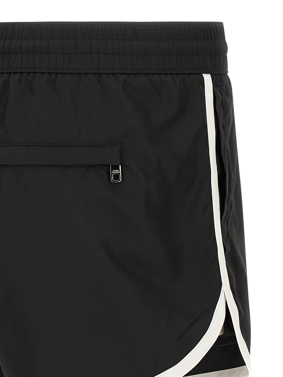 Dolce & Gabbana Logo Swimsuit Beachwear - White/Black | 2ef6df6dc0dfc48136dfff174317ee79388dde37