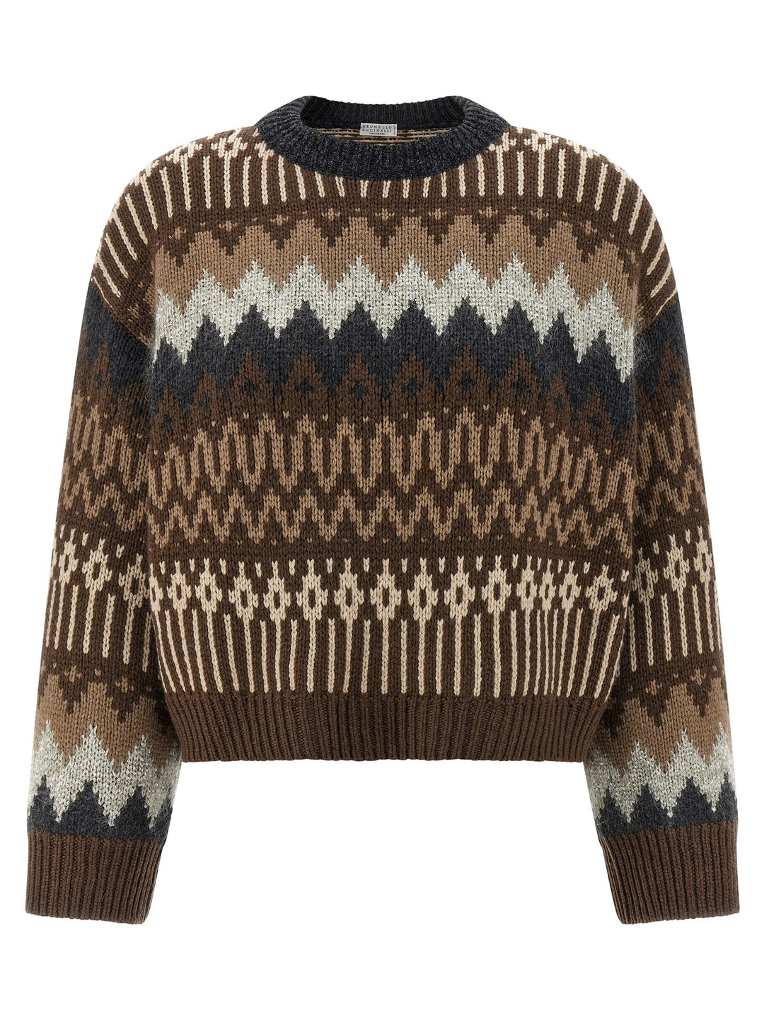 Brunello Cucinelli Sequin And Cashmere Sweater Sweaters and Cardigans - Brown | 1404988c991c07503188819006e09cc064cda901