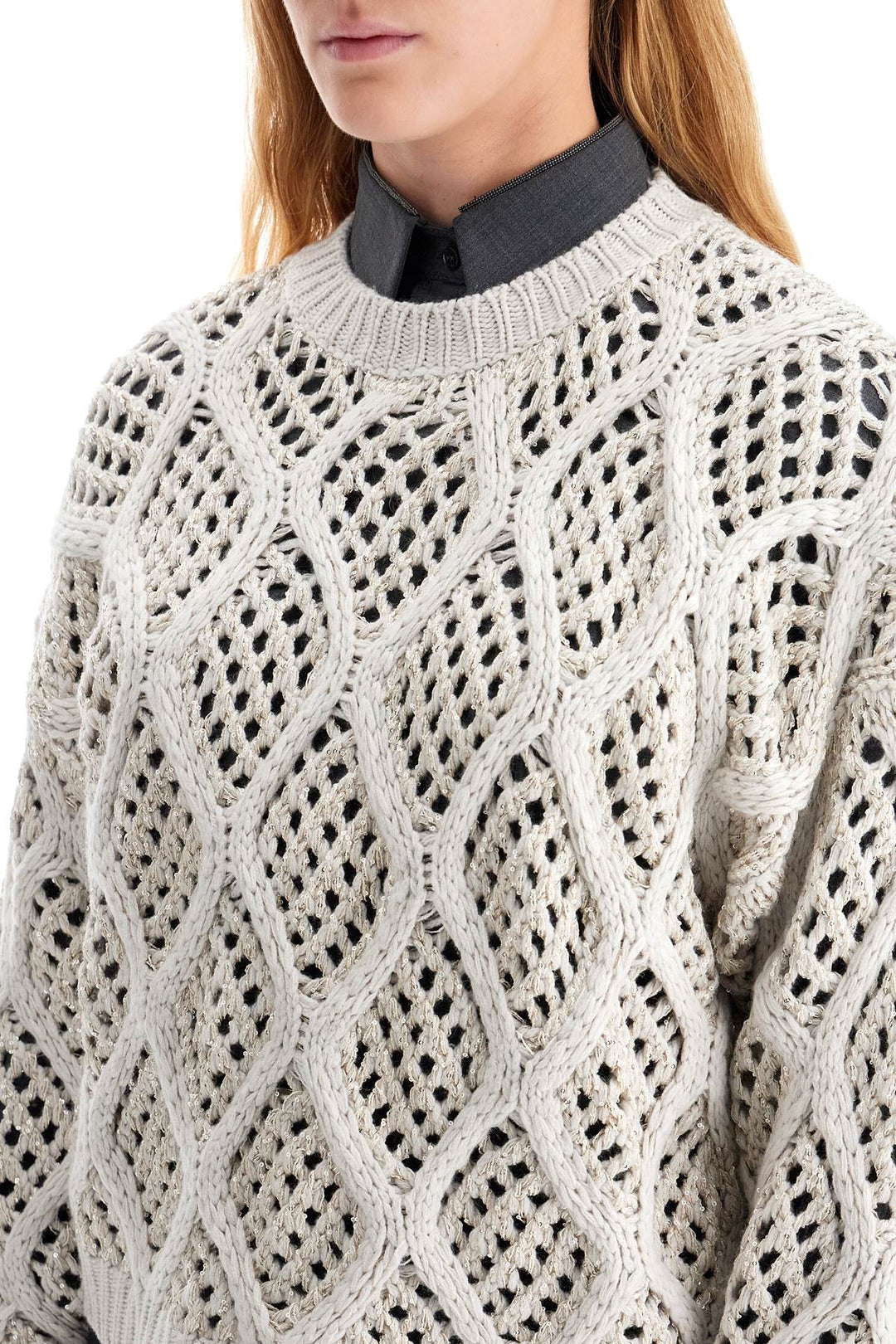 Pullover Dazzling Net & Cable