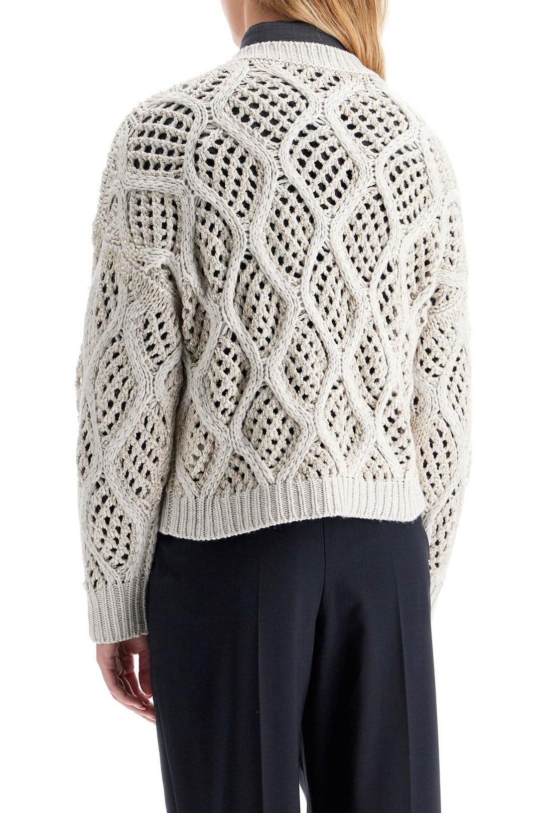 Pullover Dazzling Net & Cable