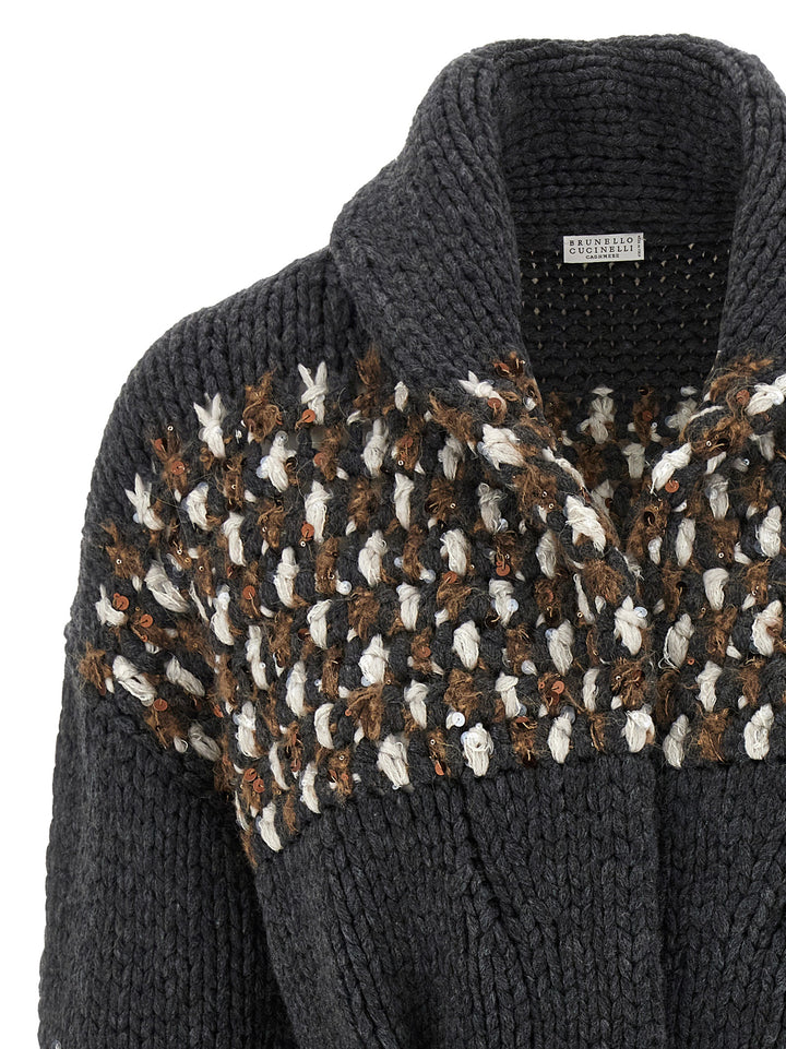 Brunello Cucinelli Knit Cardigan Sweaters and Cardigans - Multicolor | e7d383724e8683cd243dbd144d6b7f209ee16056